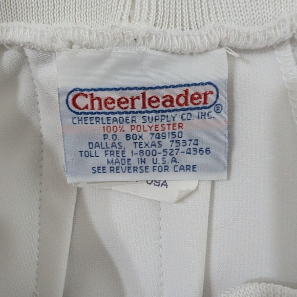 Vintage Cheerleader White Pleated Skirt Athletic Sportswear Size‎ 9 - Picture 3 of 4